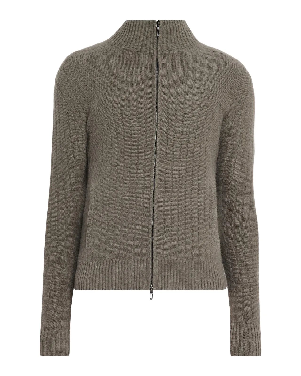 Men's Cashmere Wide-Rib Mock Neck Full-Zip Sweater Men's Cashmere Wide-Rib Mock Neck Full-Zip Sweater