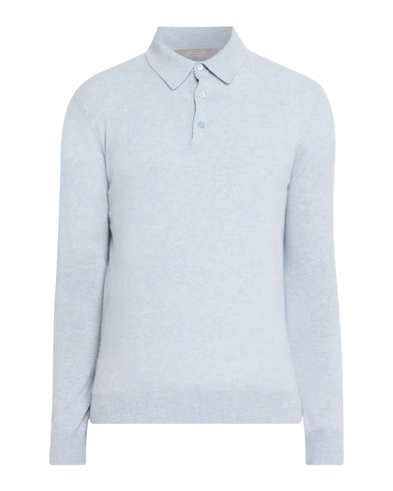 Men's Cashmere Melange Polo Sweater Men's Cashmere Melange Polo Sweater