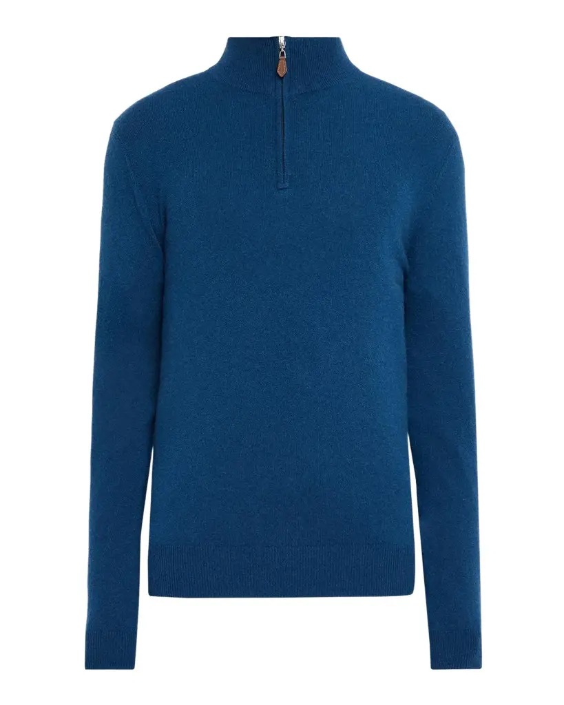 Men's Cashmere Quarter-Zip Sweater