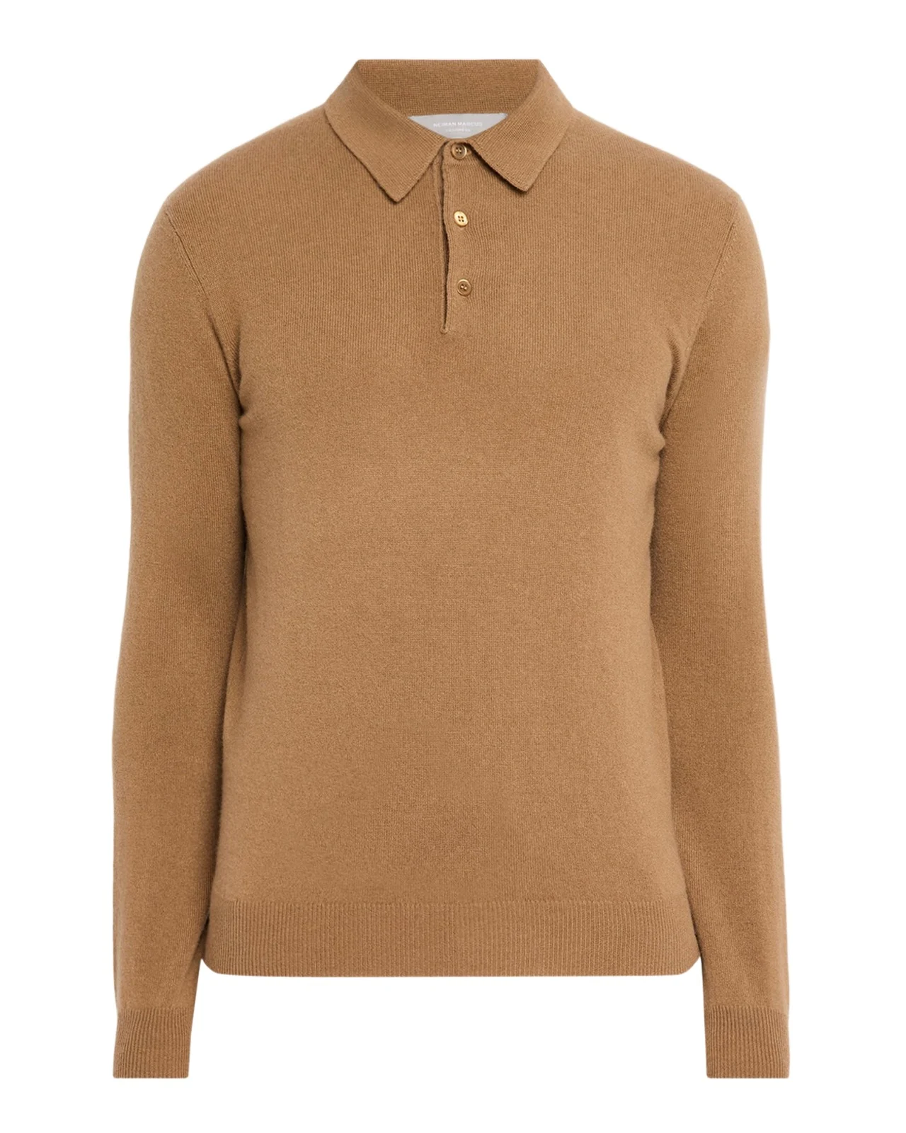 Men's Cashmere Melange Polo Sweater Men's Cashmere Melange Polo Sweater
