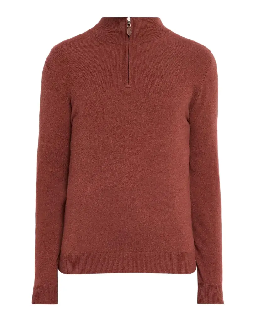 Neiman Marcus Cashmere Collection Men's Cashmere Quarter-Zip Sweater