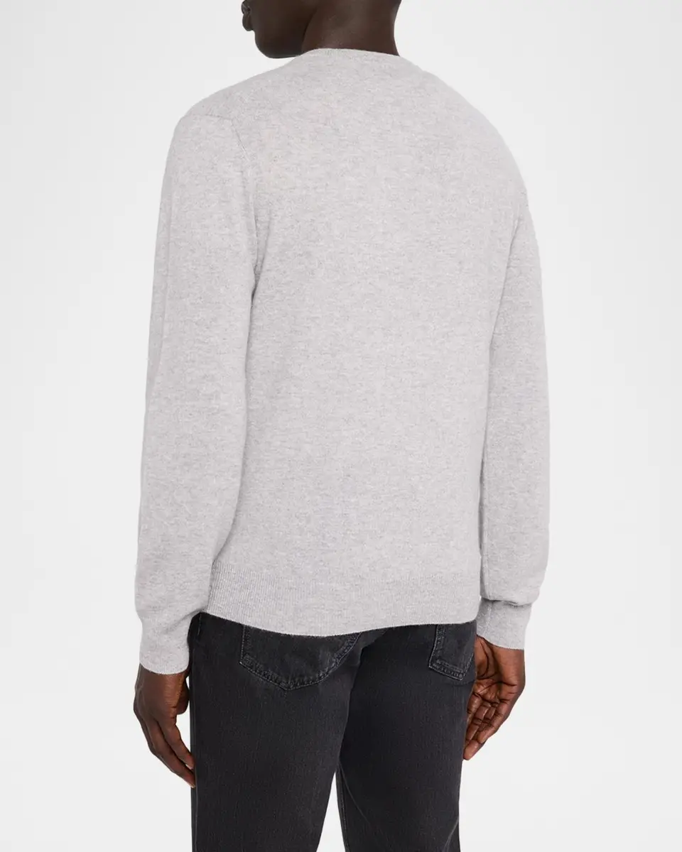 Neiman Marcus Cashmere Collection Men's Cashmere V-Neck Sweater | Thumbnail 3 Neiman Marcus Cashmere Collection Men's Cashmere V-Neck Sweater | Thumbnail 3