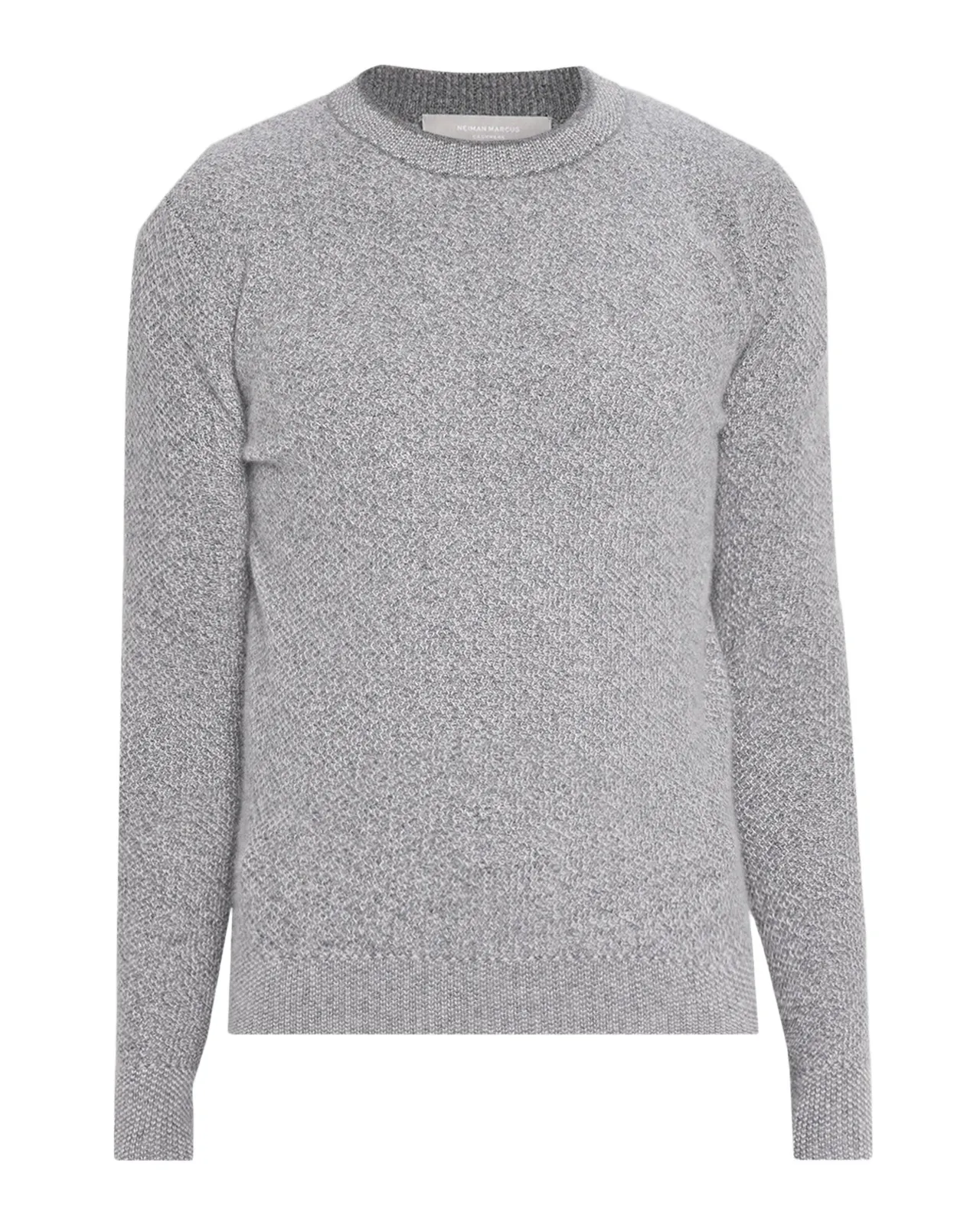 Neiman Marcus Cashmere Collection Men's Cashmere Pique Stitch Crewneck Sweater