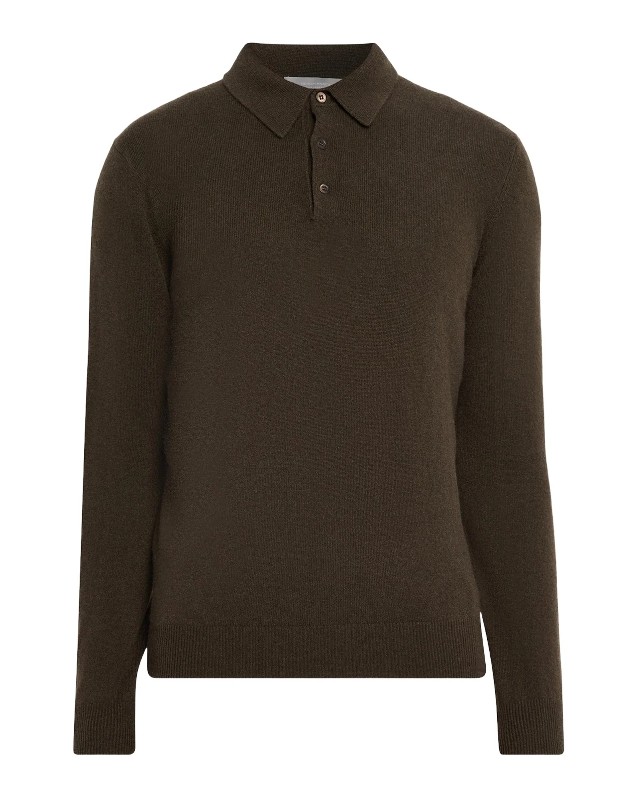 Men's Cashmere Melange Polo Sweater Men's Cashmere Melange Polo Sweater