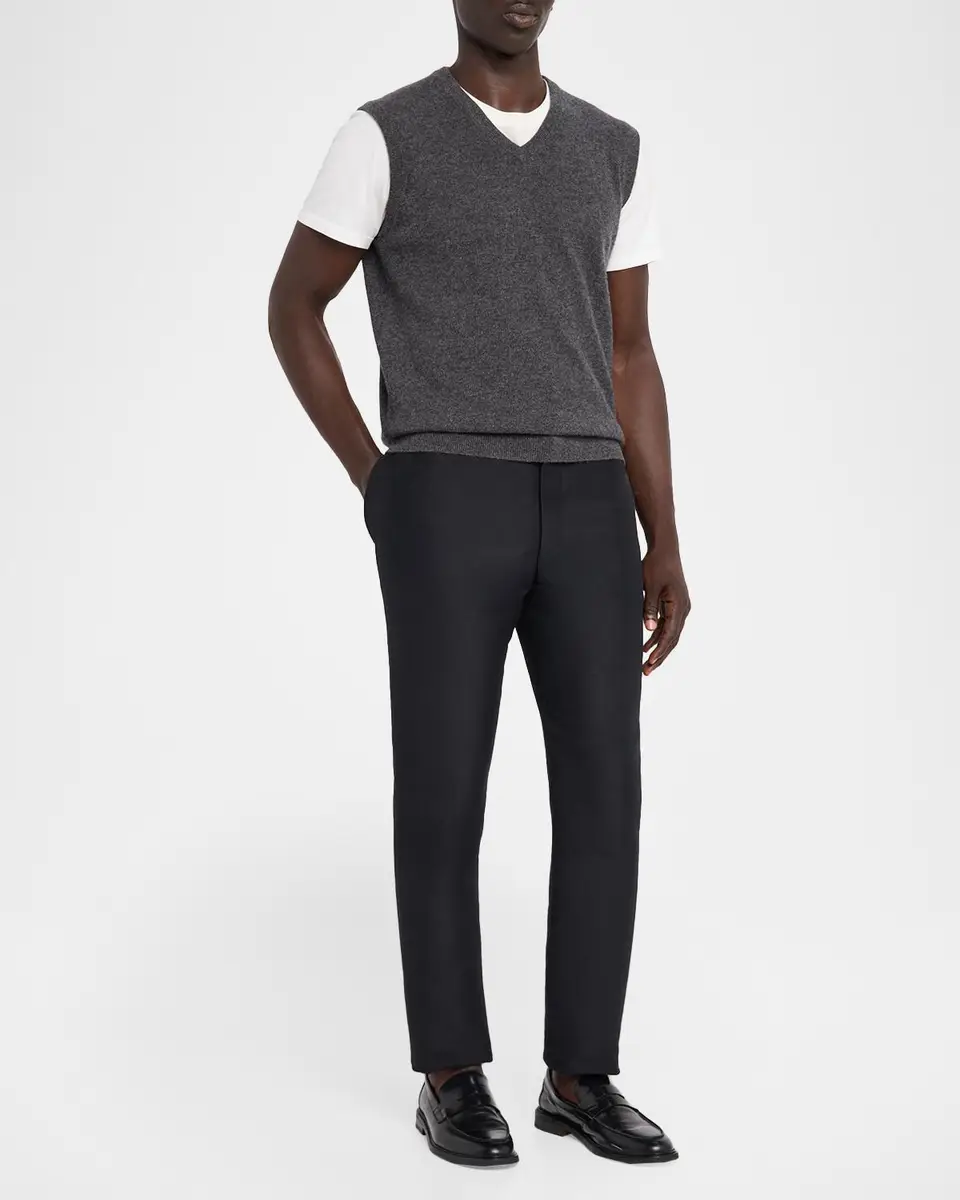 Neiman Marcus Cashmere Collection Men's Cashmere Jersey Knit Vest | Thumbnail 2 Neiman Marcus Cashmere Collection Men's Cashmere Jersey Knit Vest | Thumbnail 2