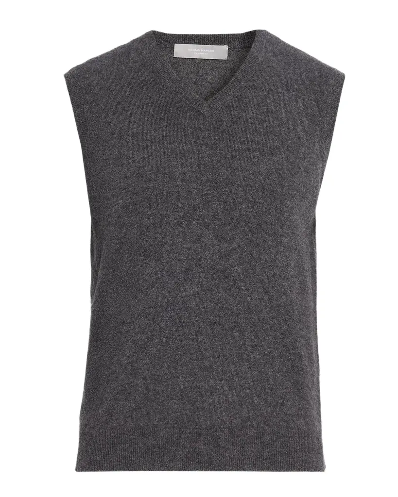 Neiman Marcus Cashmere Collection Men's Cashmere Jersey Knit Vest