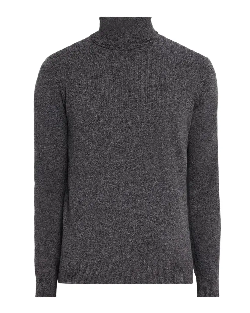 Neiman Marcus Cashmere Collection Men's Cashmere Melange Turtleneck Sweater