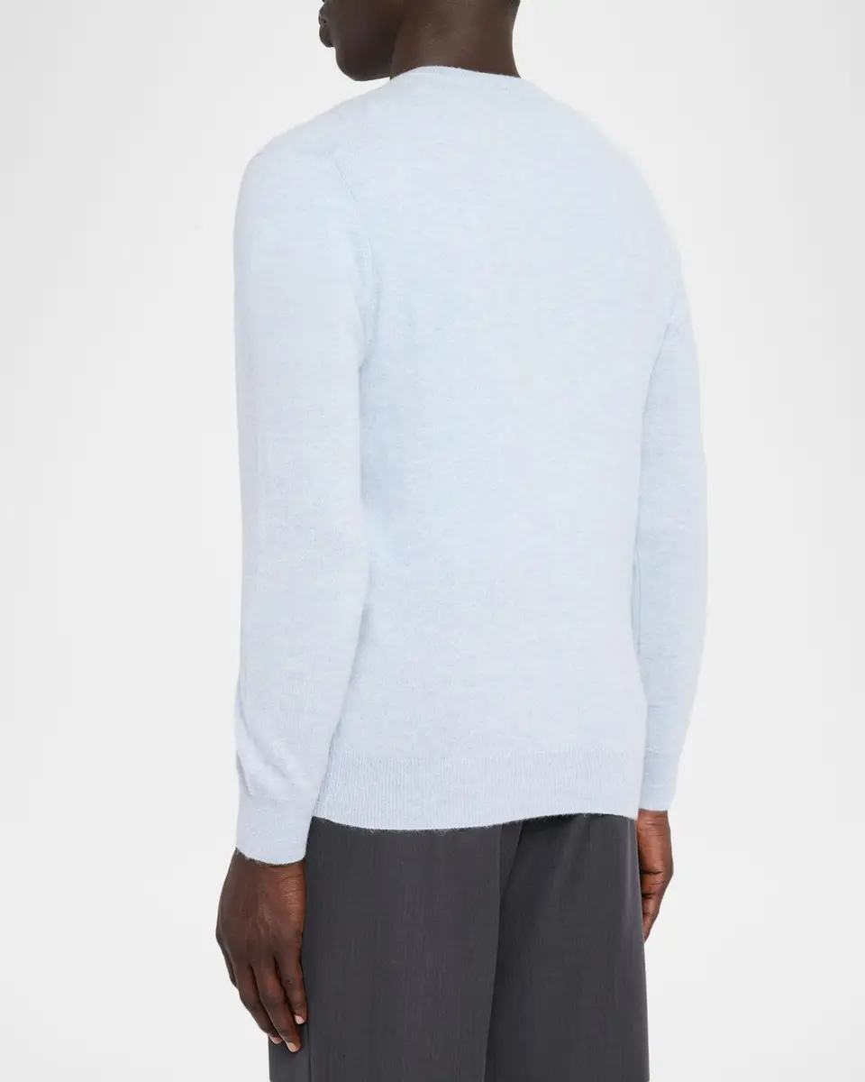 Neiman Marcus Cashmere Collection Men's Cashmere V-Neck Sweater | Thumbnail 3