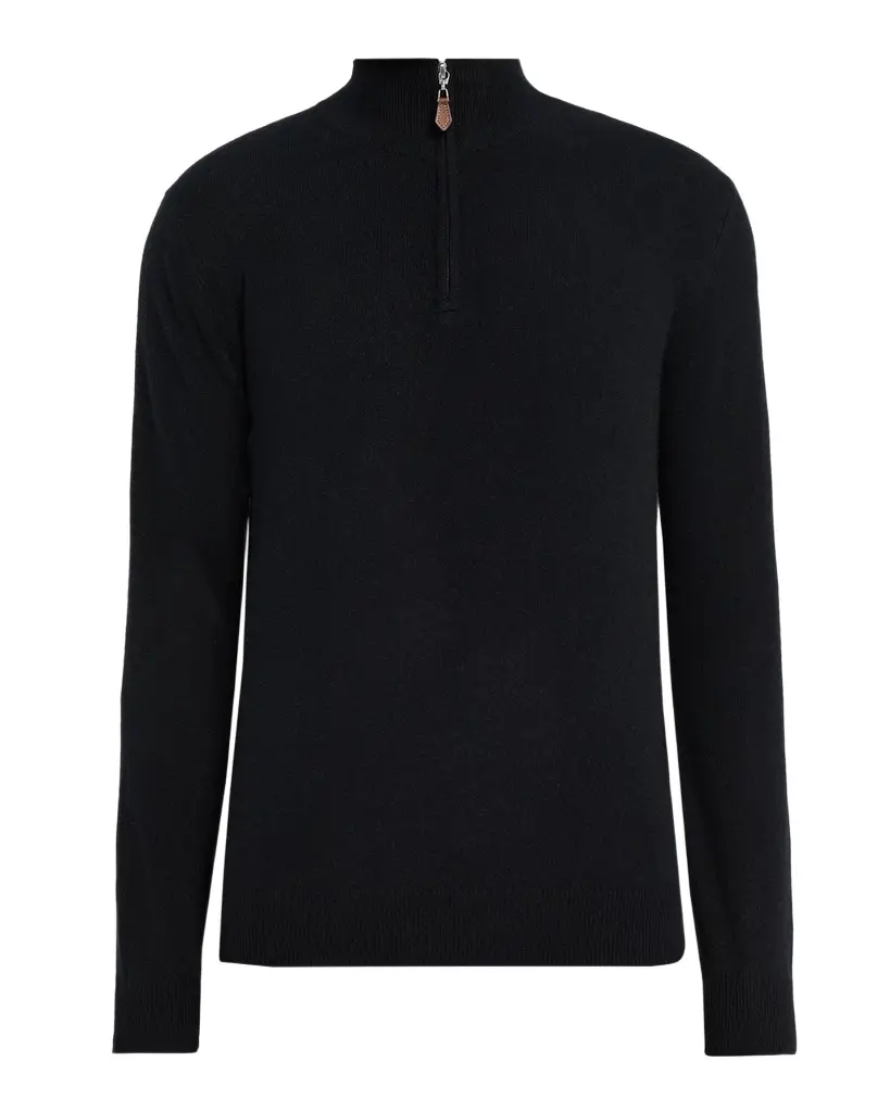 Men's Cashmere Quarter-Zip Sweater Men's Cashmere Quarter-Zip Sweater