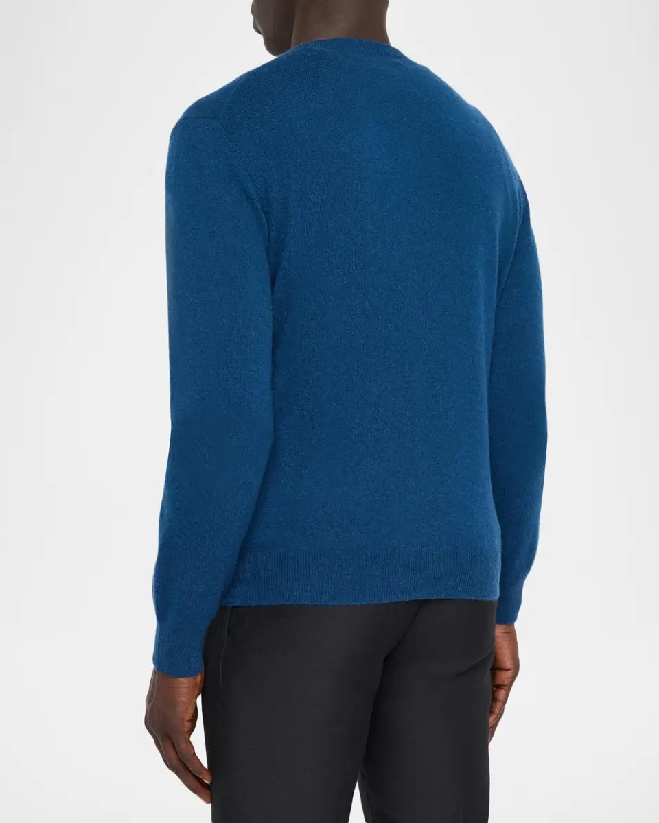 Neiman Marcus Cashmere Collection Men's Cashmere V-Neck Sweater | Thumbnail 3 Neiman Marcus Cashmere Collection Men's Cashmere V-Neck Sweater | Thumbnail 3