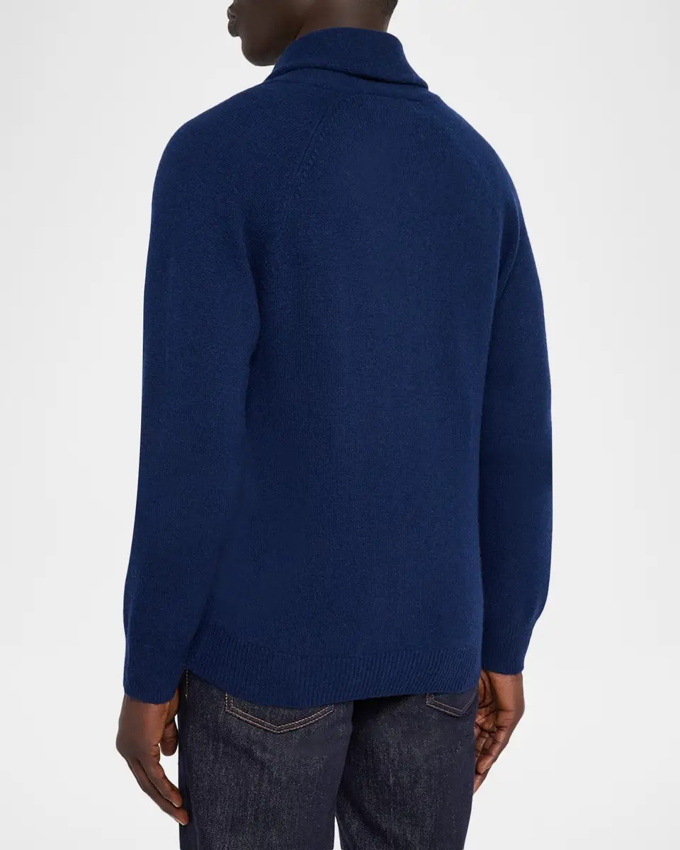 Neiman Marcus Cashmere Collection Men's Cashmere Jersey Knit Shawl-Collar Cardigan | Thumbnail 3 Neiman Marcus Cashmere Collection Men's Cashmere Jersey Knit Shawl-Collar Cardigan | Thumbnail 3