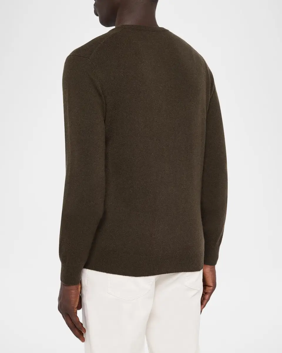 Neiman Marcus Cashmere Collection Men's Cashmere V-Neck Sweater | Thumbnail 3 Neiman Marcus Cashmere Collection Men's Cashmere V-Neck Sweater | Thumbnail 3