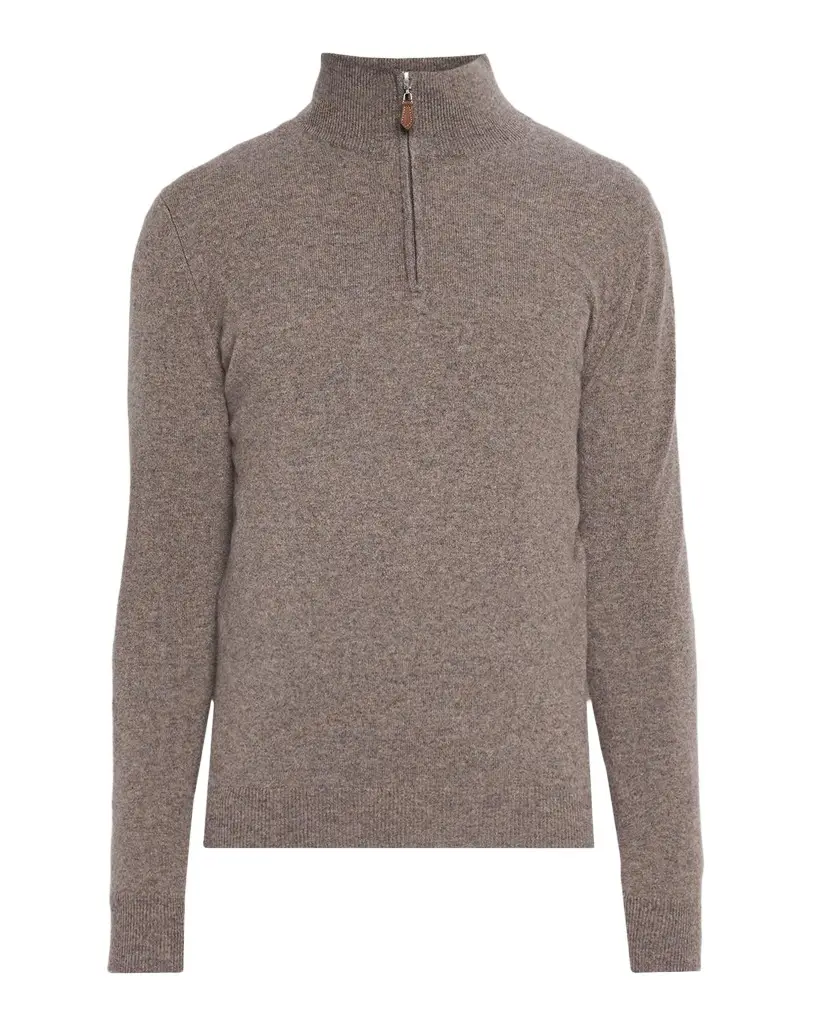 Men's Cashmere Quarter-Zip Sweater Men's Cashmere Quarter-Zip Sweater