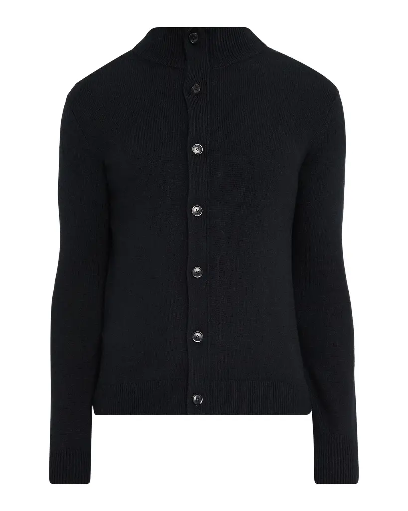 Neiman Marcus Cashmere Collection Men's Cashmere Rib Concealed-Zip Cardigan