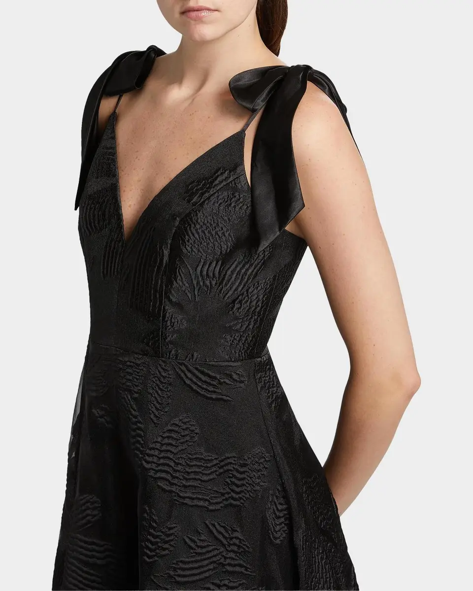 As It May Bow-Embellished Floral Jacquard Gown | Thumbnail 5 As It May Bow-Embellished Floral Jacquard Gown | Thumbnail 5