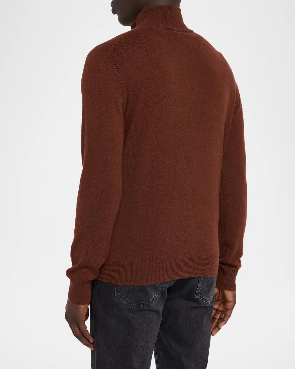 Neiman Marcus Cashmere Collection Men's Cashmere Quarter-Zip Sweater | Thumbnail 3