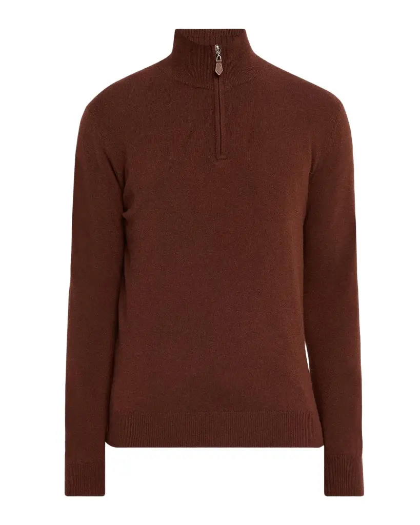 Men's Cashmere Quarter-Zip Sweater Men's Cashmere Quarter-Zip Sweater