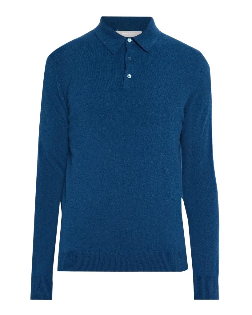 Men's Cashmere Melange Polo Sweater Men's Cashmere Melange Polo Sweater