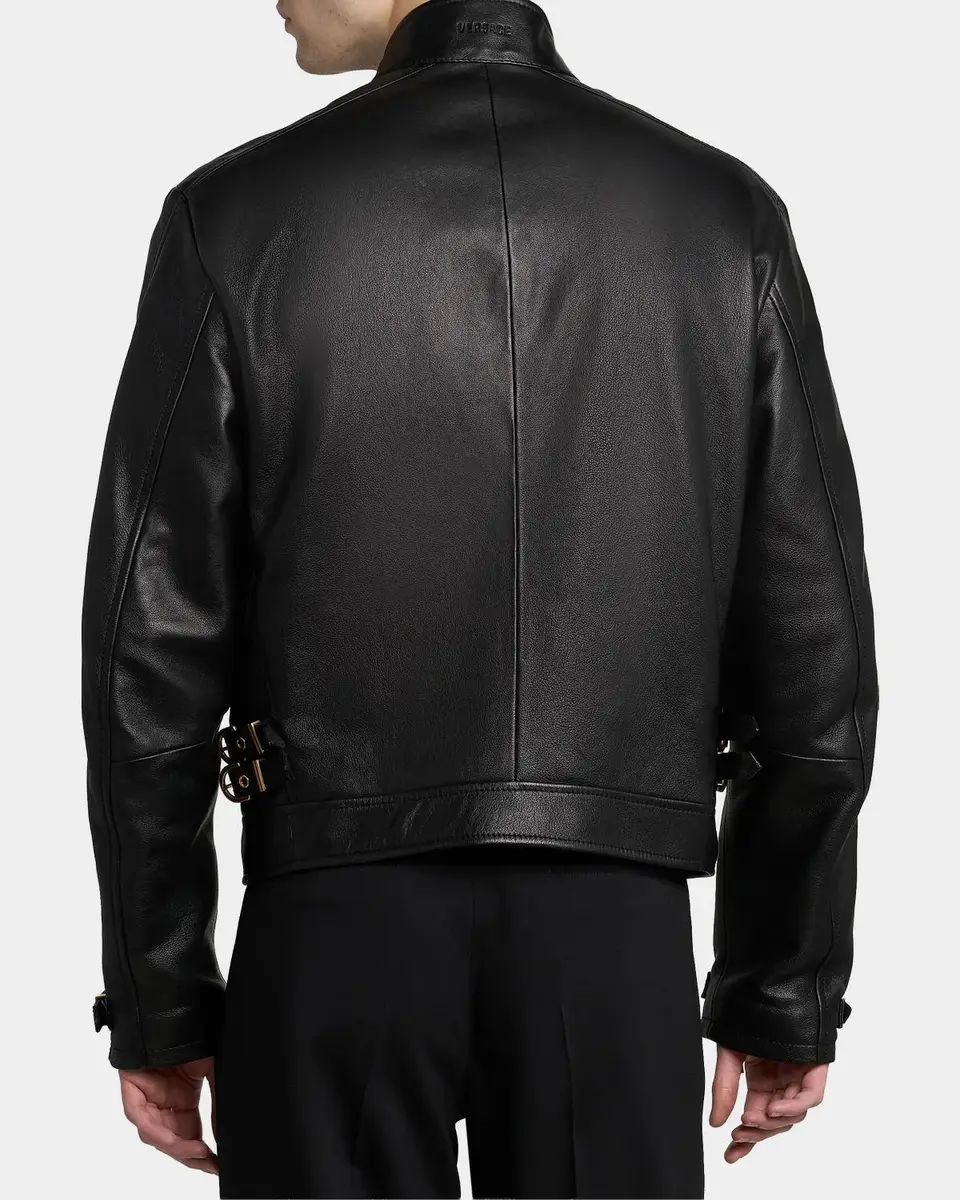 Versace Leather Moto Jacket | Thumbnail 3 Versace Leather Moto Jacket | Thumbnail 3