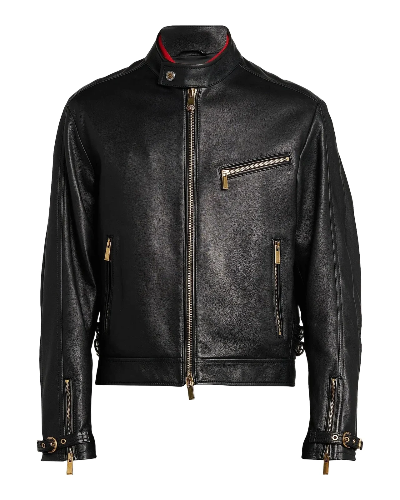 Versace Leather Moto Jacket