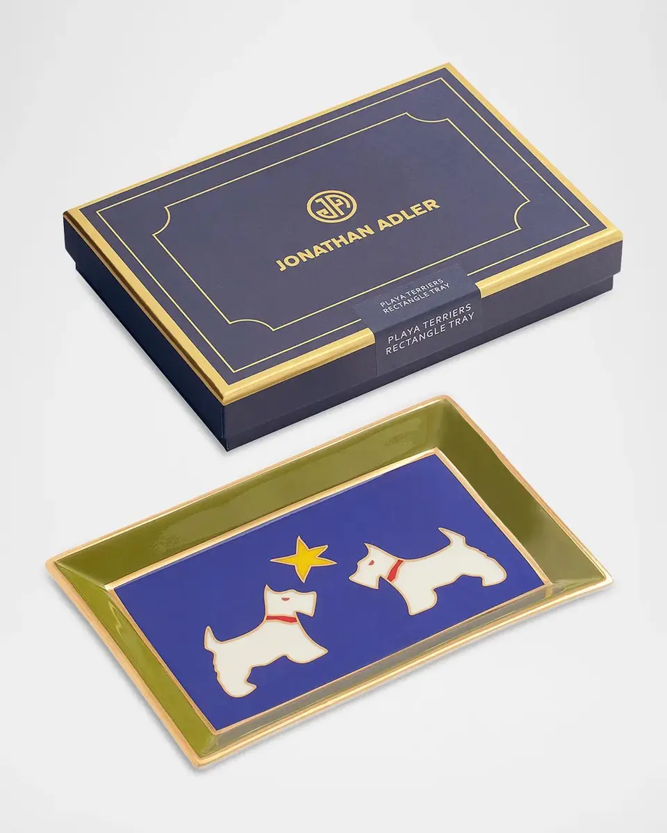 Jonathan Adler Playa Terriers Rectangular Porcelain Tray | Thumbnail 2 Jonathan Adler Playa Terriers Rectangular Porcelain Tray | Thumbnail 2