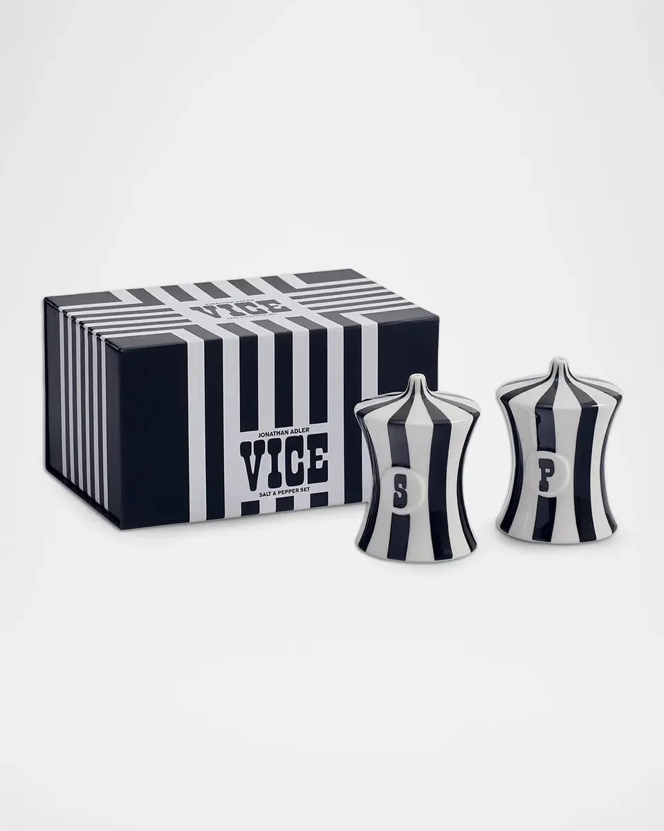 Jonathan Adler Vice Striped Salt & Pepper Shaker Set | Thumbnail 3