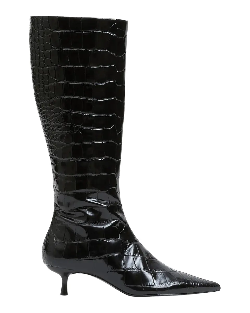 Simkhai Janine Croc-Embossed Leather Knee-High Boots | Thumbnail 3 Simkhai Janine Croc-Embossed Leather Knee-High Boots | Thumbnail 3