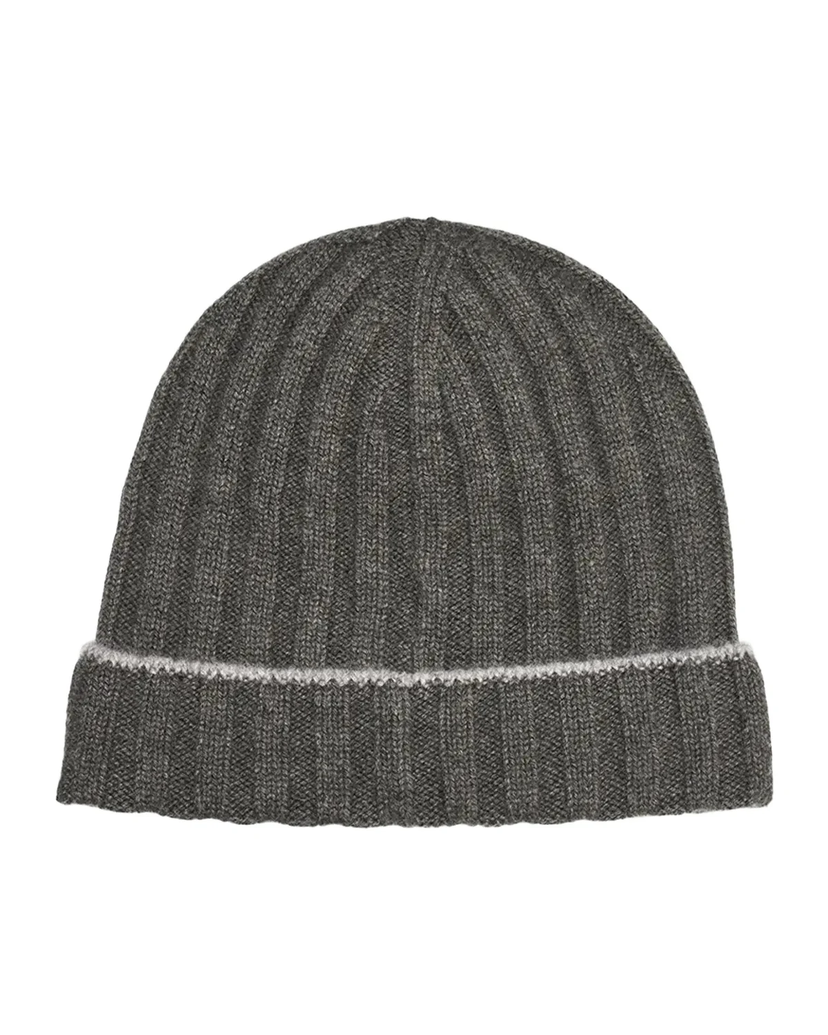 Brunello Cucinelli Men's Tipped Cashmere Rib-Knit Beanie Hat