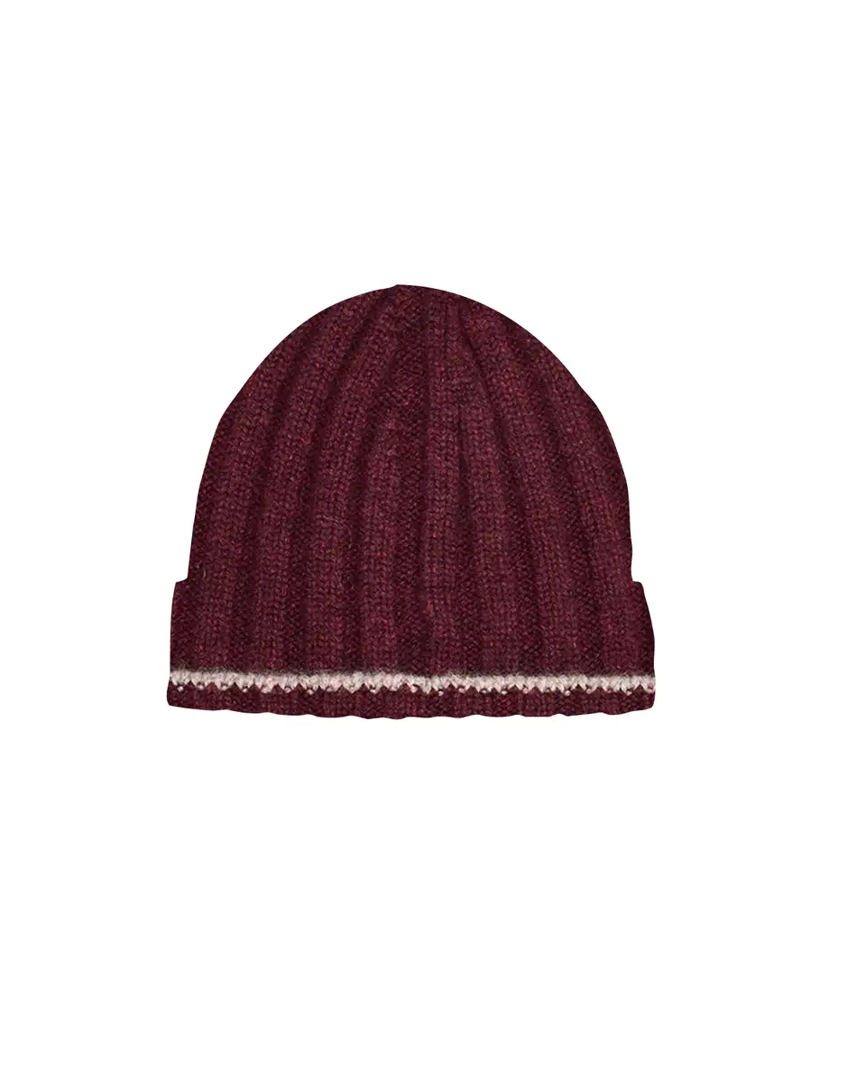 Brunello Cucinelli Men's Tipped Cashmere Rib-Knit Beanie Hat | Thumbnail 2 Brunello Cucinelli Men's Tipped Cashmere Rib-Knit Beanie Hat | Thumbnail 2