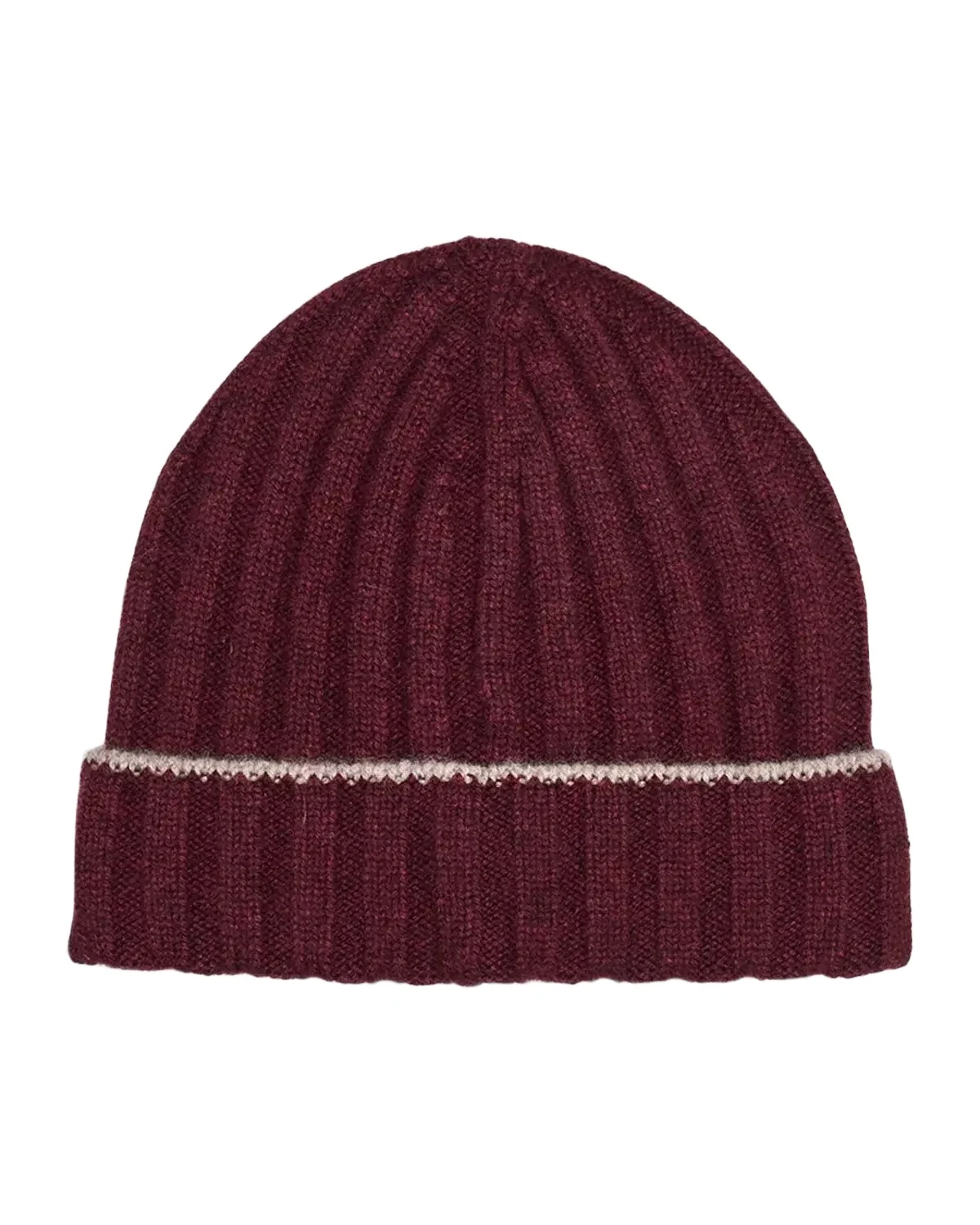 Brunello Cucinelli Men's Tipped Cashmere Rib-Knit Beanie Hat