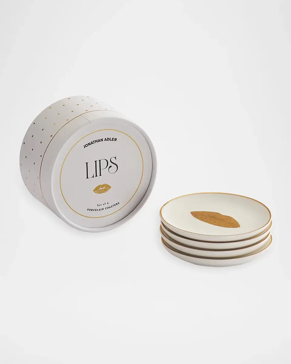 Jonathan Adler Lips 4-Piece Porcelain Coaster Set | Thumbnail 2 Jonathan Adler Lips 4-Piece Porcelain Coaster Set | Thumbnail 2