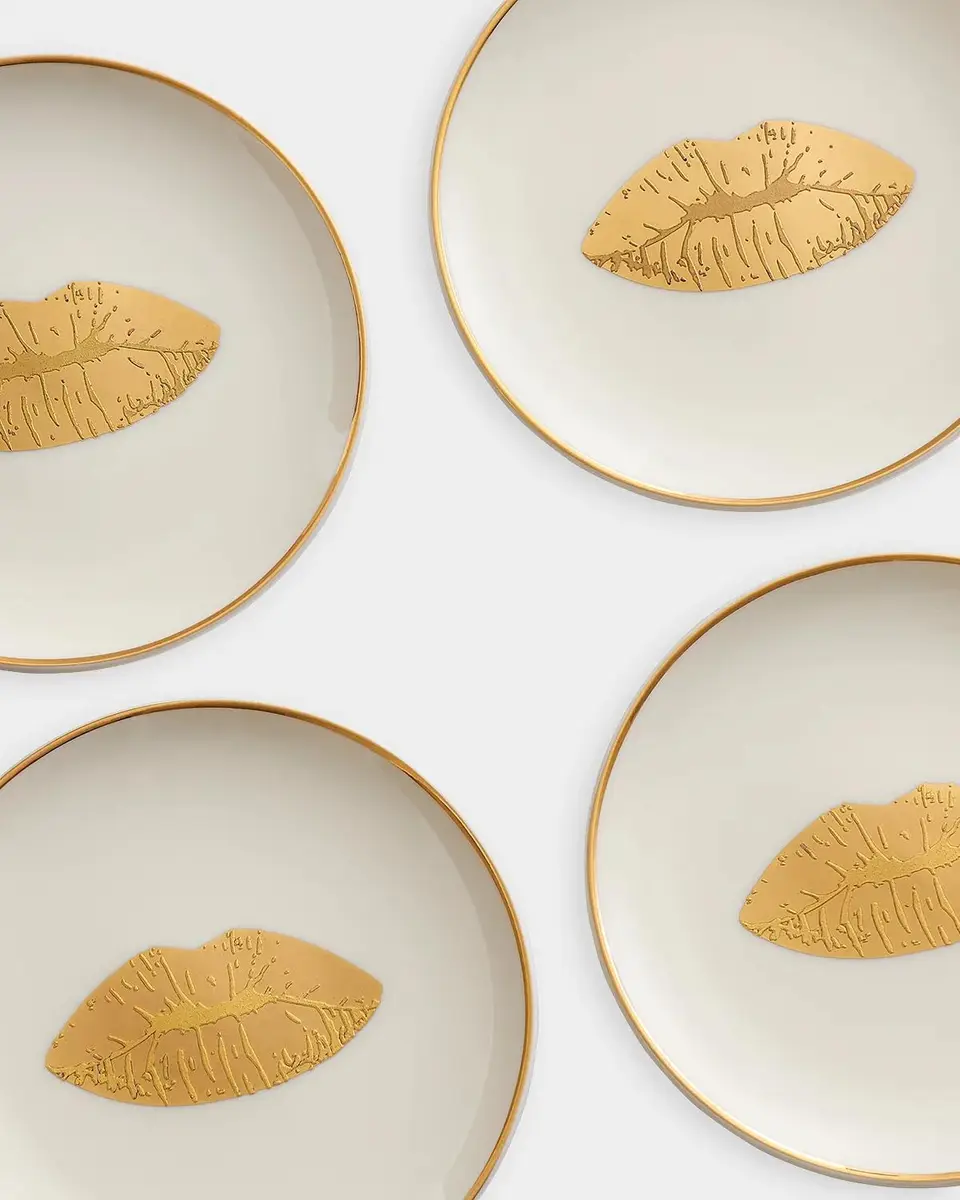 Jonathan Adler Lips 4-Piece Porcelain Coaster Set | Thumbnail 3 Jonathan Adler Lips 4-Piece Porcelain Coaster Set | Thumbnail 3