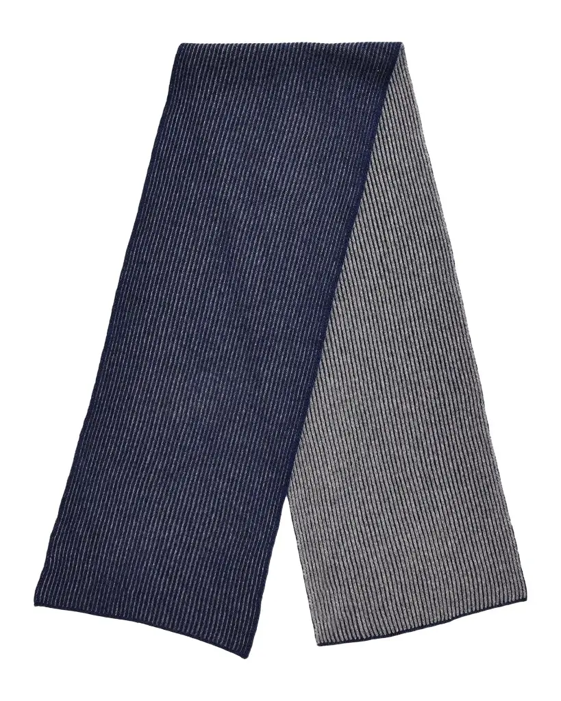 Men's Vanise Cashmere Ribbed Scarf Men's Vanise Cashmere Ribbed Scarf