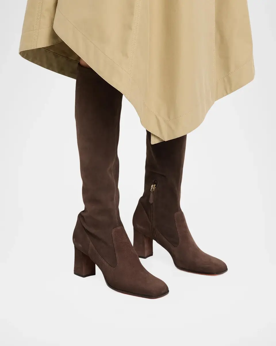 Simkhai 95mm Kayla Stretch Suede Ankle Boots | Thumbnail 2 Simkhai 95mm Kayla Stretch Suede Ankle Boots | Thumbnail 2