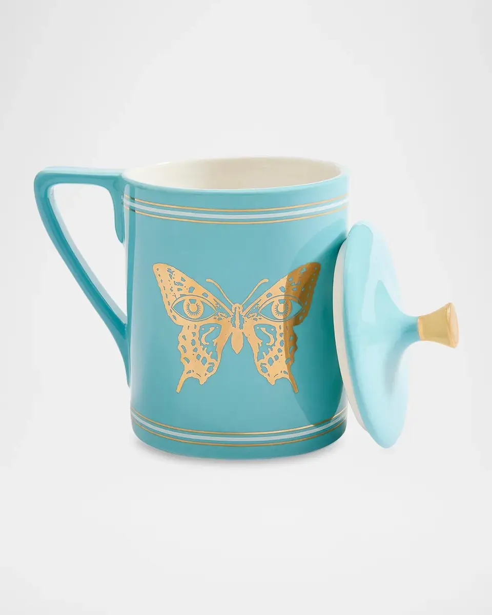 Jonathan Adler Mariposa Porcelain Mug with Lid | Thumbnail 2 Jonathan Adler Mariposa Porcelain Mug with Lid | Thumbnail 2