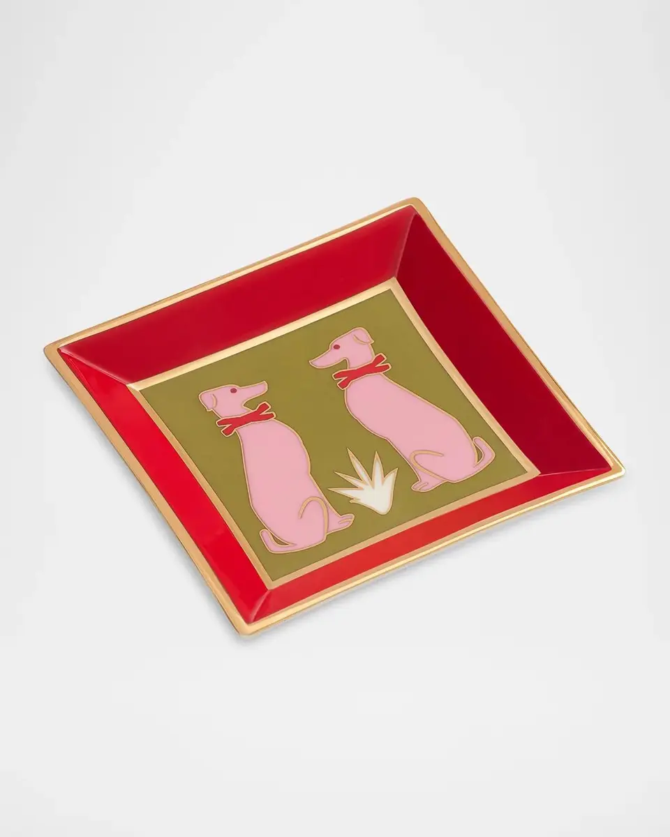Jonathan Adler Playa Greyhound Porcelain Square Tray | Thumbnail 3 Jonathan Adler Playa Greyhound Porcelain Square Tray | Thumbnail 3