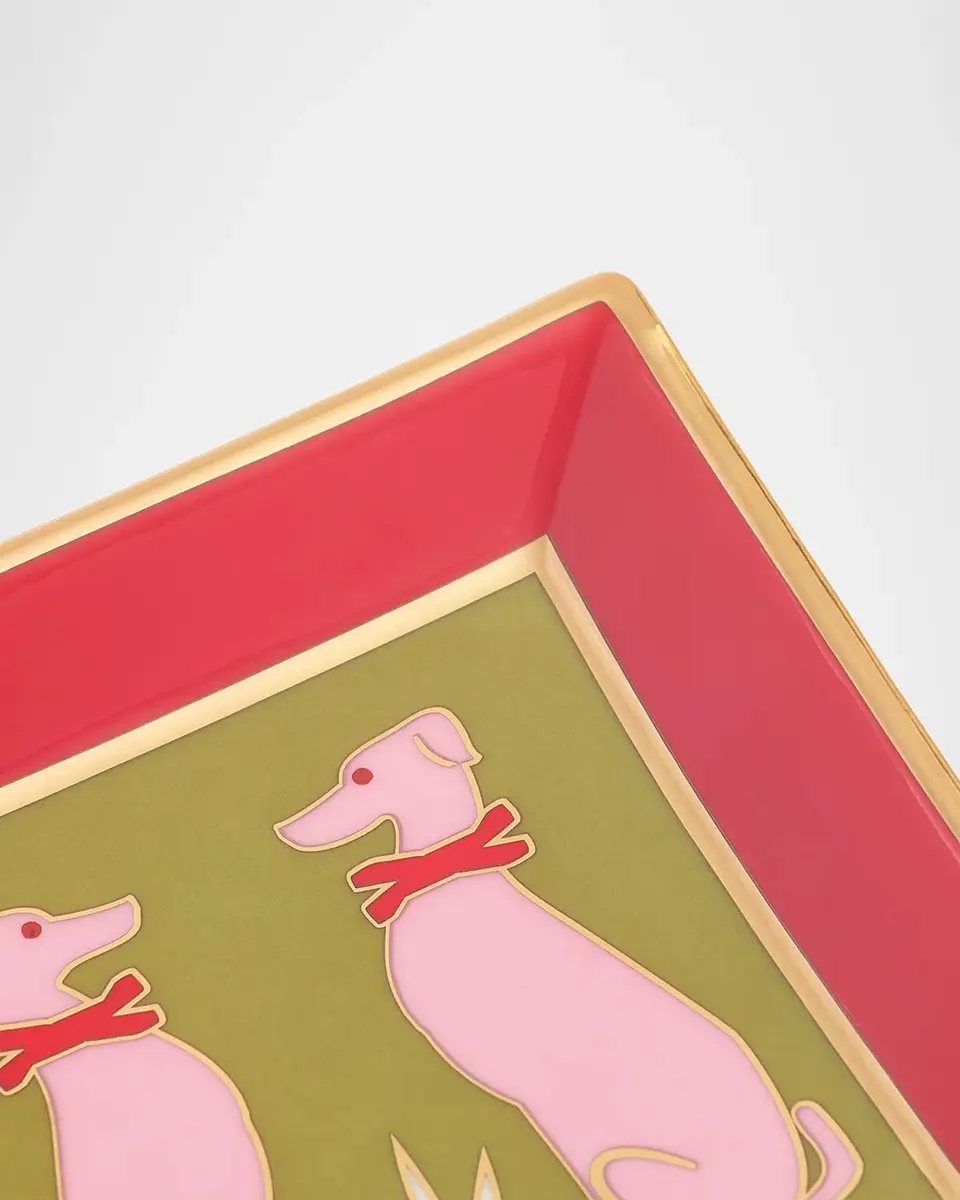 Jonathan Adler Playa Greyhound Porcelain Square Tray | Thumbnail 4 Jonathan Adler Playa Greyhound Porcelain Square Tray | Thumbnail 4