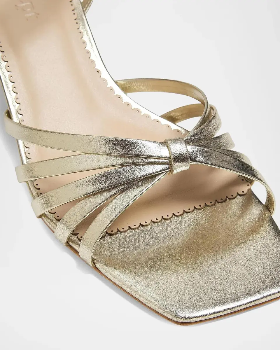 Cinq à Sept Malia Strappy Leather Kitten-Heel Sandals | Thumbnail 3