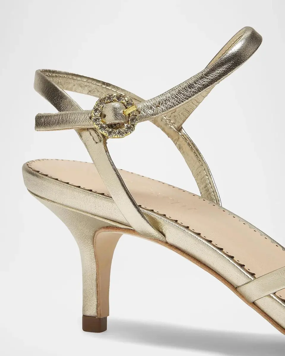 Cinq à Sept Malia Strappy Leather Kitten-Heel Sandals | Thumbnail 6