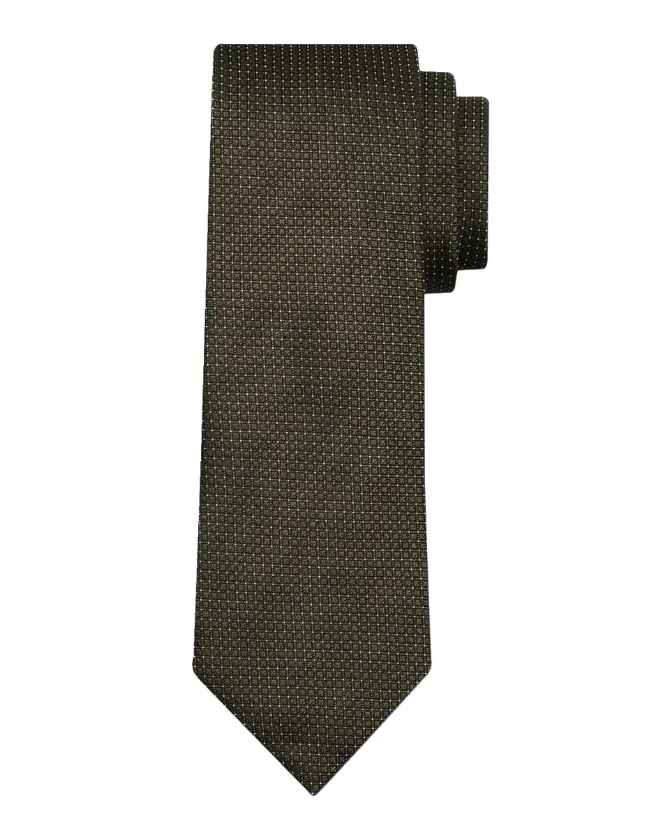 Zegna Men's Micro-Jacquard Silk Tie | Thumbnail 2 Zegna Men's Micro-Jacquard Silk Tie | Thumbnail 2