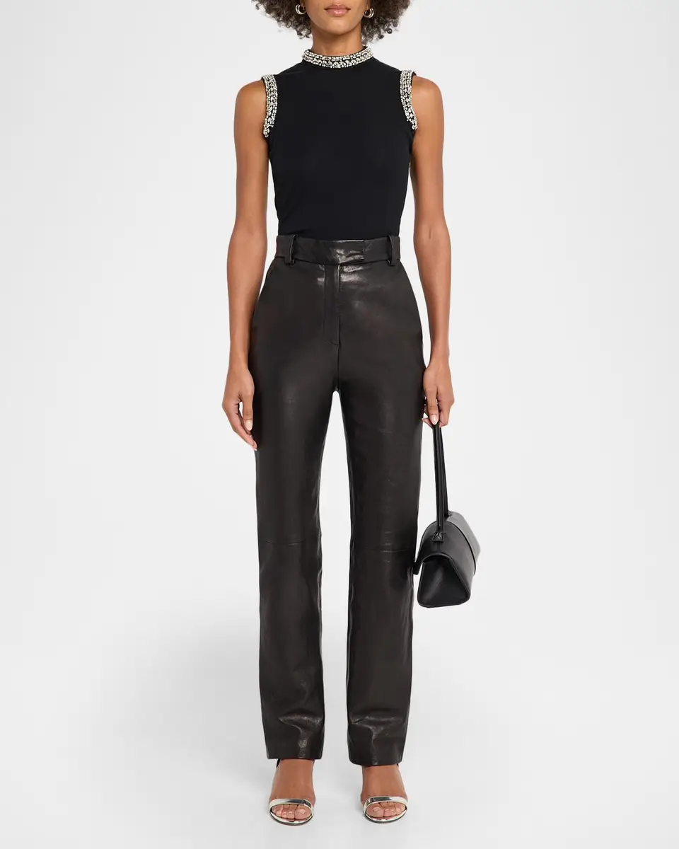 Generation Love Lavinia Crystal-Embellished Mock-Neck Tank Top | Thumbnail 2 Generation Love Lavinia Crystal-Embellished Mock-Neck Tank Top | Thumbnail 2