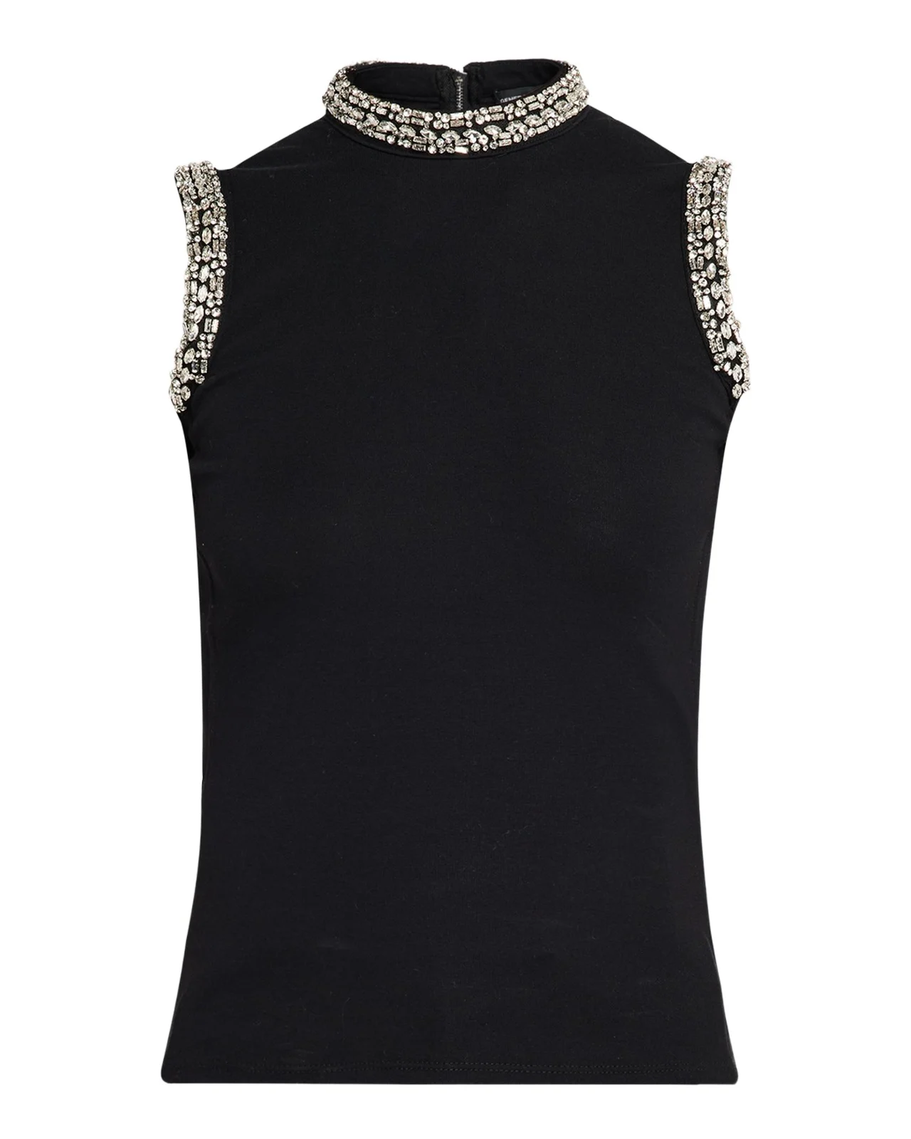 Generation Love Lavinia Crystal-Embellished Mock-Neck Tank Top