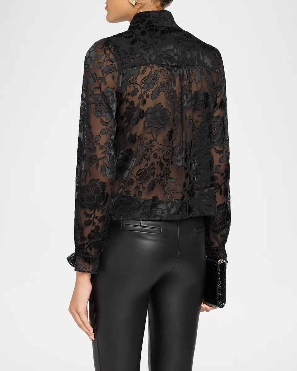 Generation Love Priya Floral Burnout Shirt | Thumbnail 3 Generation Love Priya Floral Burnout Shirt | Thumbnail 3