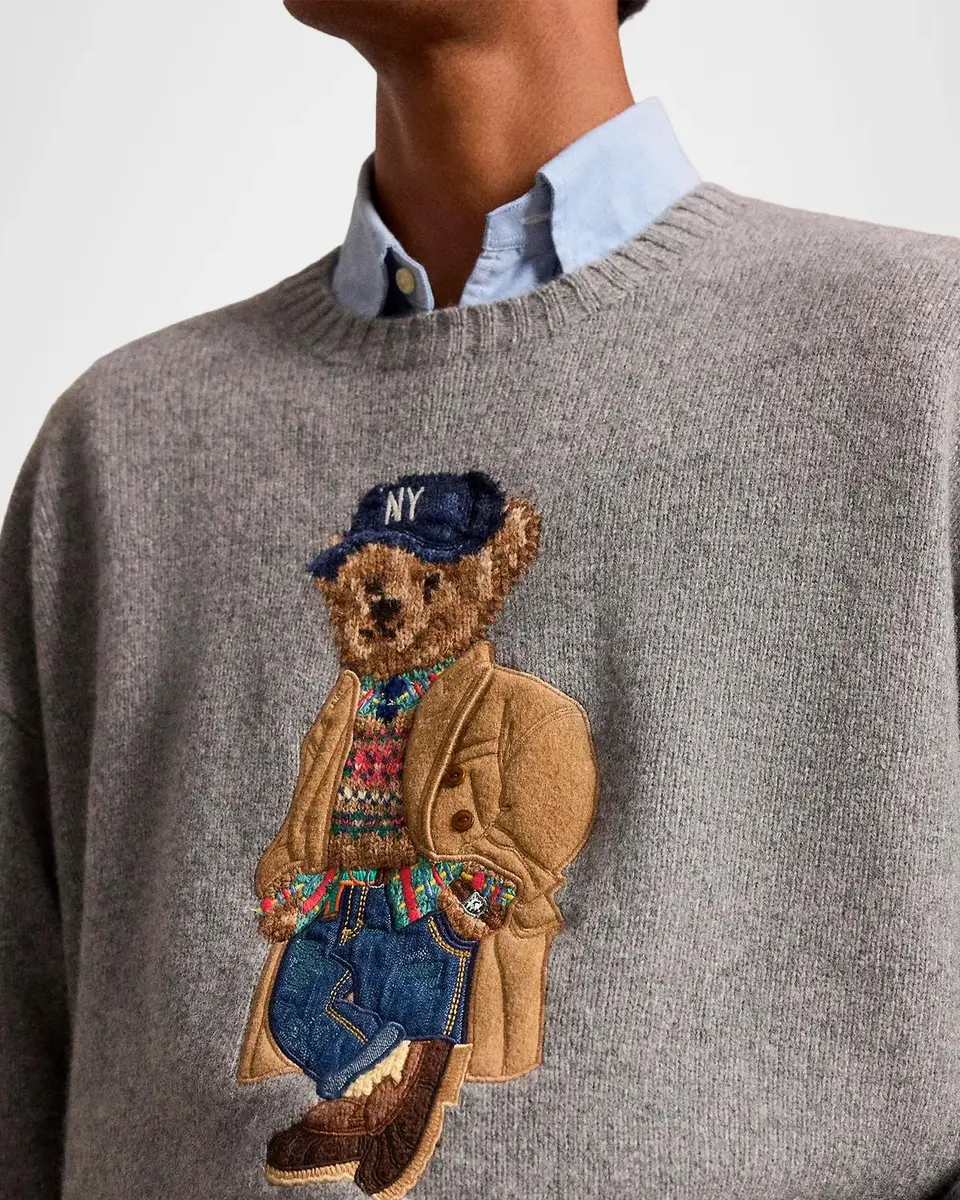Polo Ralph Lauren Men's Wool-Blend Polo Bear Sweater | Thumbnail 5 Polo Ralph Lauren Men's Wool-Blend Polo Bear Sweater | Thumbnail 5