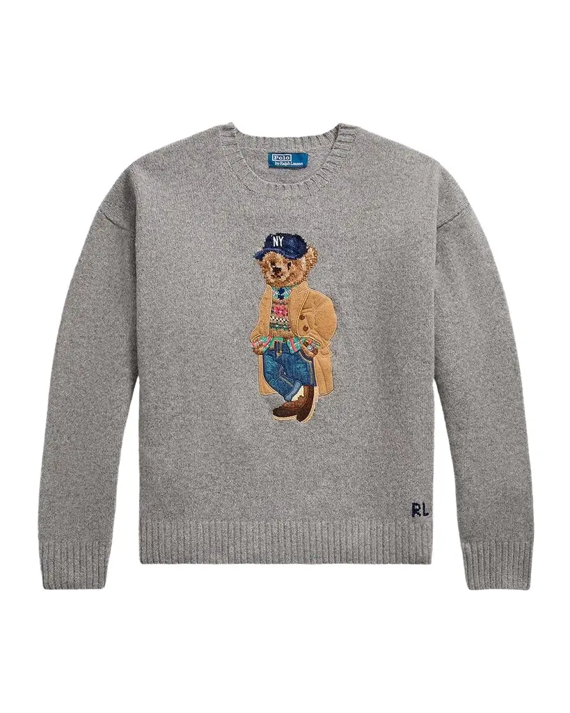 Polo Ralph Lauren Men's Wool-Blend Polo Bear Sweater