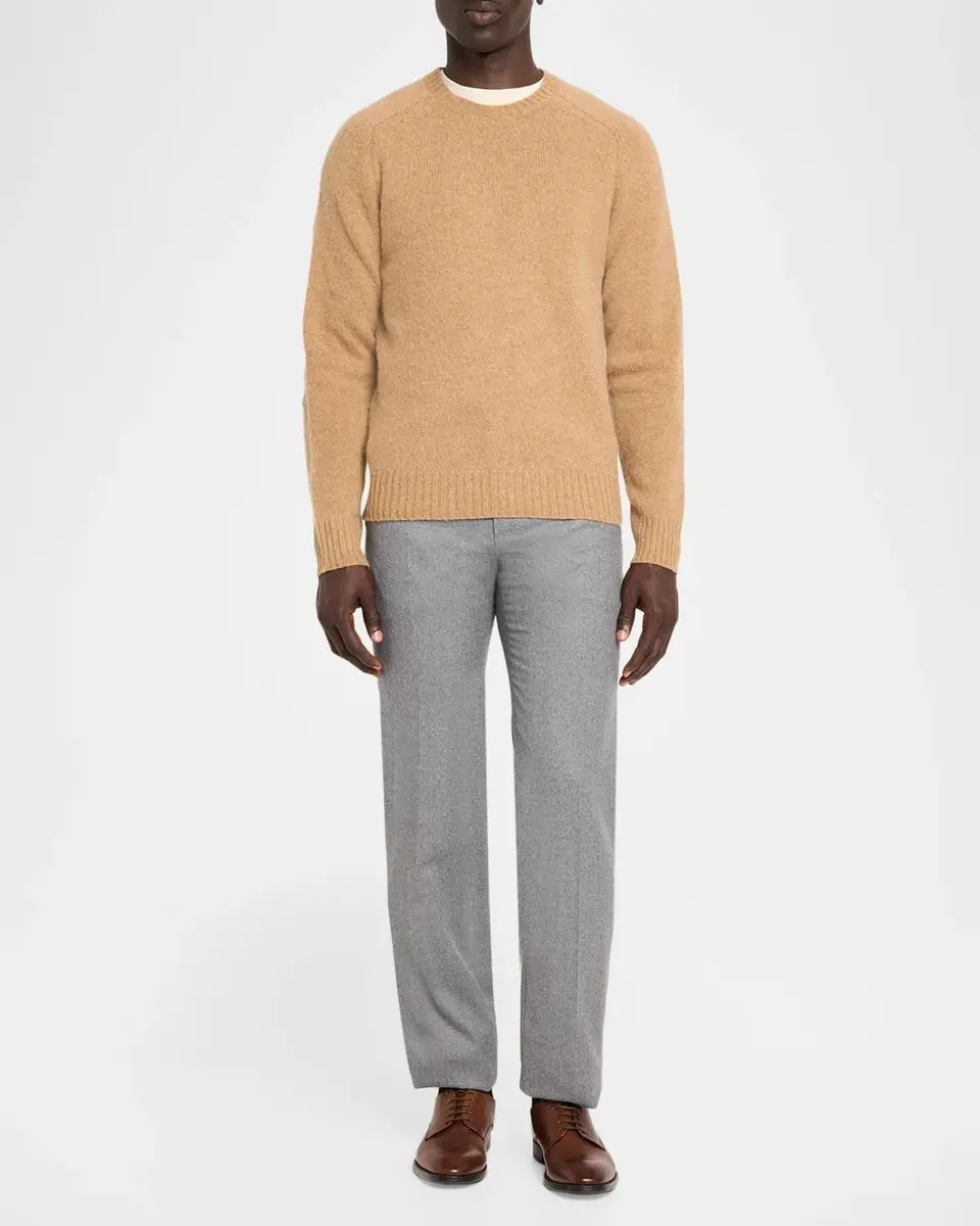 Polo Ralph Lauren Men's Elbow-Patch Wool-Cashmere Crewneck Sweater | Thumbnail 2 Polo Ralph Lauren Men's Elbow-Patch Wool-Cashmere Crewneck Sweater | Thumbnail 2
