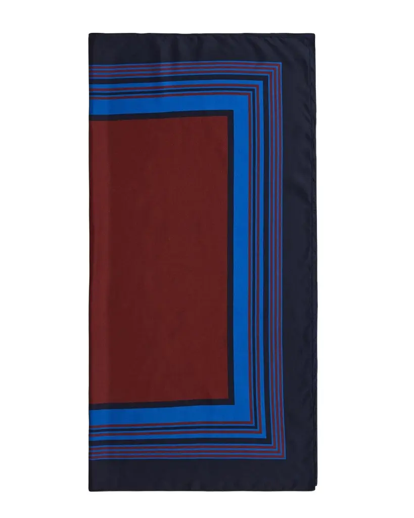 A.L.C. Albers Print Silk Scarf