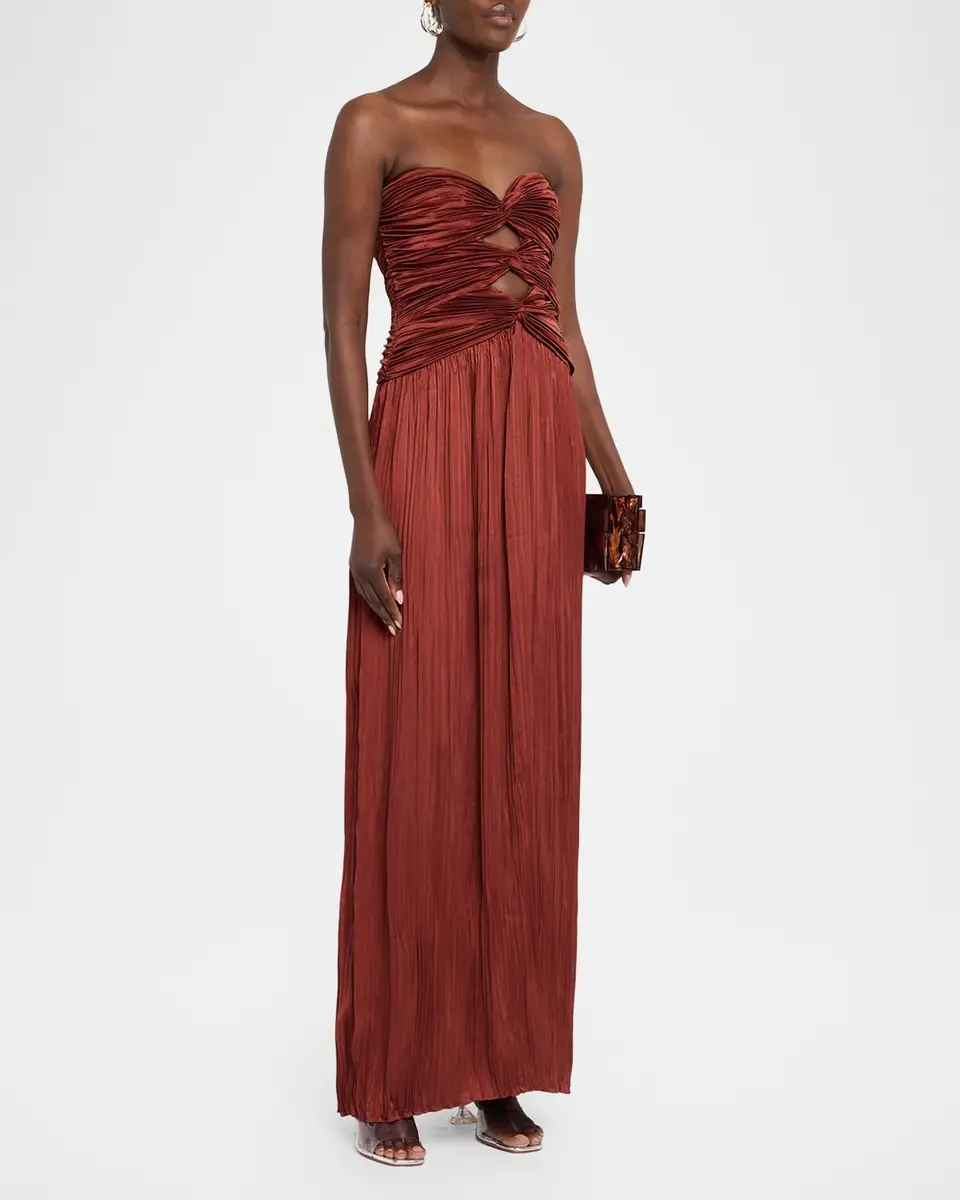 A.L.C. Brynn Strapless Sweetheart Maxi Dress | Thumbnail 4