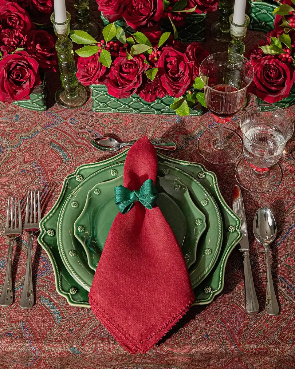 Juliska Paisley Tablecloth, 60" x 120" | Thumbnail 5 Juliska Paisley Tablecloth, 60" x 120" | Thumbnail 5