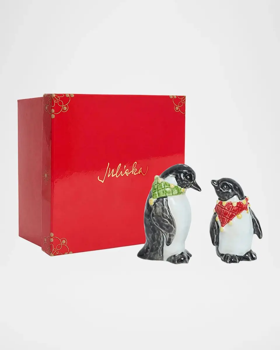 Juliska Clever Creatures Penguin Salt & Pepper Shakers Set | Thumbnail 2